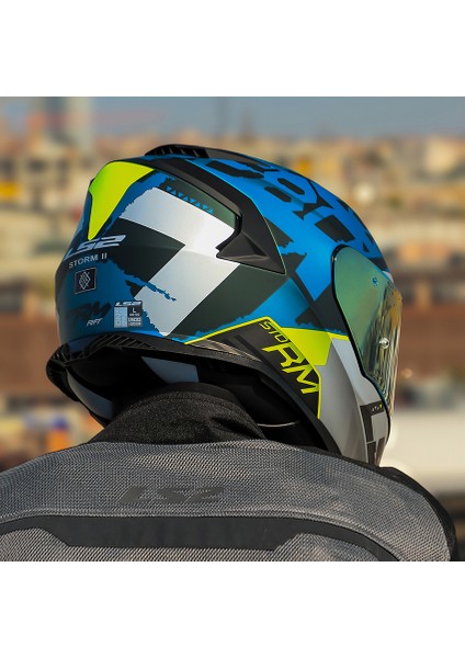 Storm 2 Sprınter Mat Siyah-Gri-Cobalt Kask indirimleri