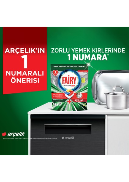 Platinum Plus Bulaşık Makinesi Deterjanı 65’li  Arçelik Özel Paketleri