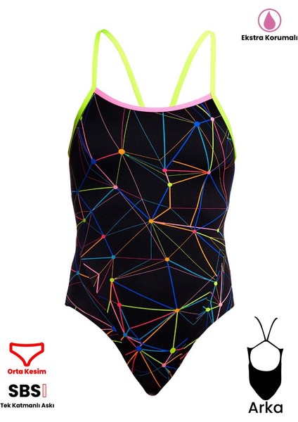 Sse Star Sign Kadın Antrenman Mayo, Ekstra Astarlı, Ince Askılı