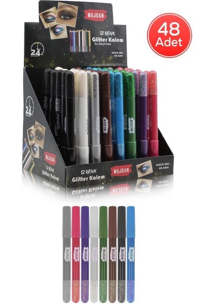 48'li Glitter Kalem Seti