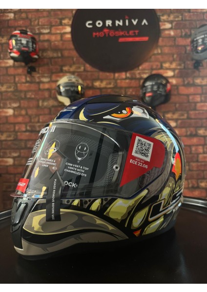 Ls2 Rapıd 2 Spox Mavi-Gri Kask