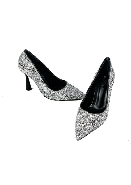 Kadın Sinra Siyah Taş Kaplama Abiye Stiletto 10 cm Topuk 2268 fiyatları