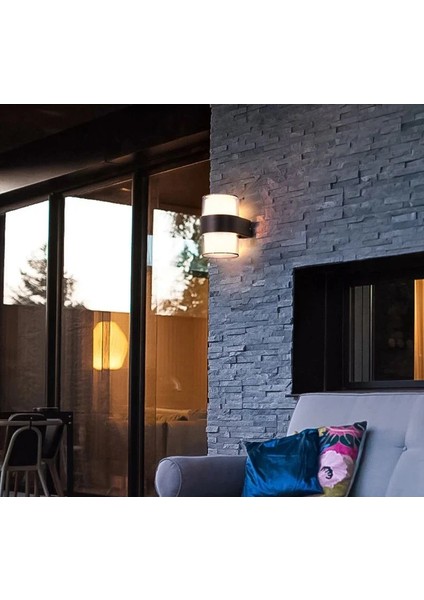 CT-7048 Bora LED Aplik 12W Günışığı 1170LM Dış Mekan Apliği Iki Yönlü 3200K