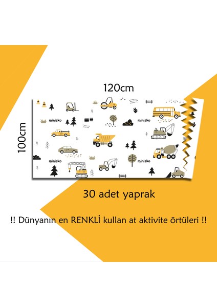 Mama Sandalyesi Altı ve Aktivite Örtüsü | Bebek Altı Örtüsü | Kullan At Örtü | Taşıtlar