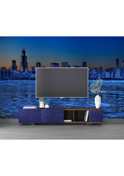 Gece Şehir Manzaralı Duvar Kağıdı modelleri