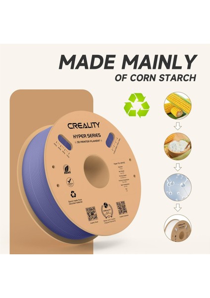 Urhanshop Creality Hyper Pla Very Peri Filament 1.75MM 1kg