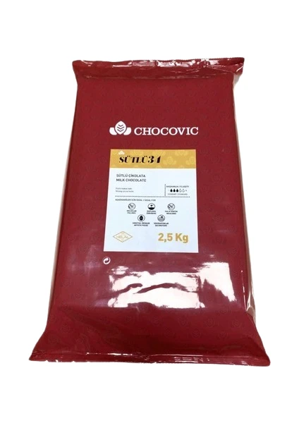 Sütlü Kuvertür Çikolata 2,5 kg