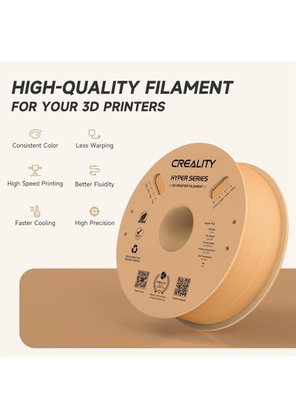 Urhanshop Creality Hyper Pla Şeftali Tüyü Filament 1.75MM 1kg