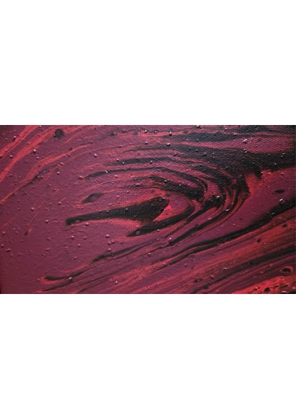 Kırmızı Siyah Girdap Tablosu - Akrilik Boya - Yanları Boyalıdır fiyatları