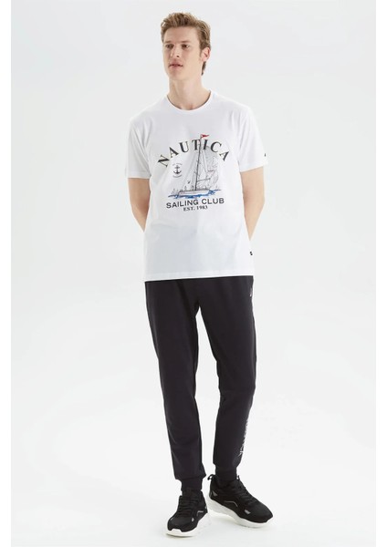 Baskılı Pamuk Standart Fit Bisiklet Yaka T Shirt Erkek T Shirt V35474T 1Bw fiyatları