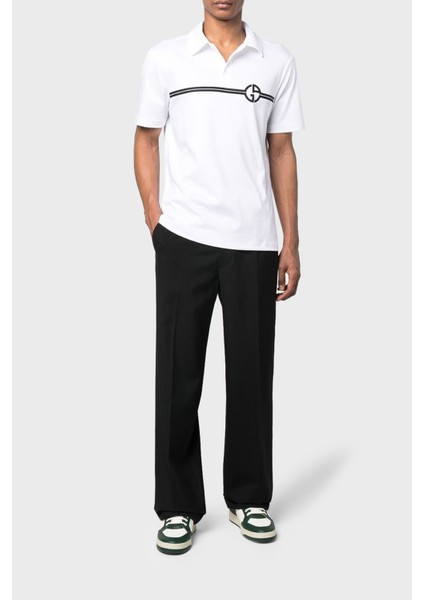 Logolu Pamuklu Polo Yaka T Shirt Erkek Polo Yaka T Shirt 3RSF70 Sjtkz F090 modelleri