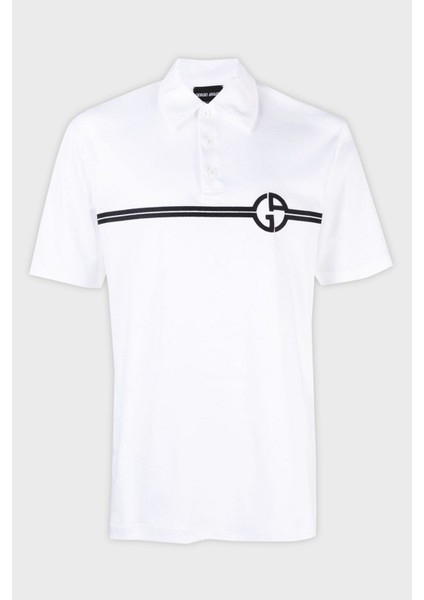 Logolu Pamuklu Polo Yaka T Shirt Erkek Polo Yaka T Shirt 3RSF70 Sjtkz F090 indirimleri