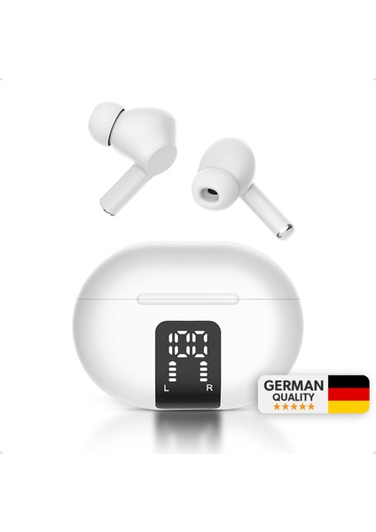 by Deji Pro LED Göstergeli Kablosuz Bluetooth Kulaklık, HiFi, HD 4 Mikrofon, ENC, Derin Bas