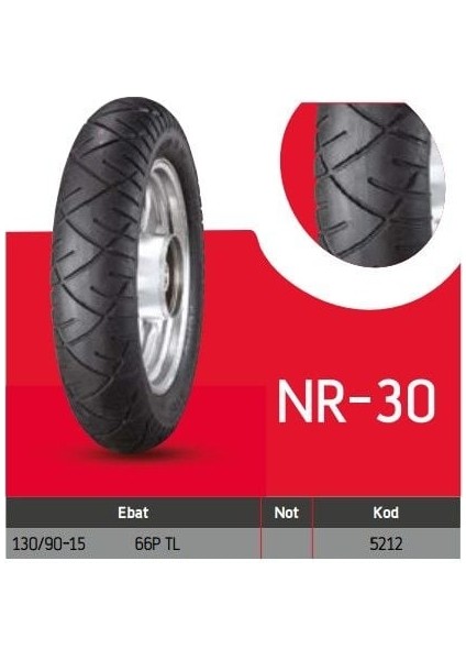 Set 110/90-16 Irc (NR25) ve 130/90-15 (NR30) Ön Arka Lastik