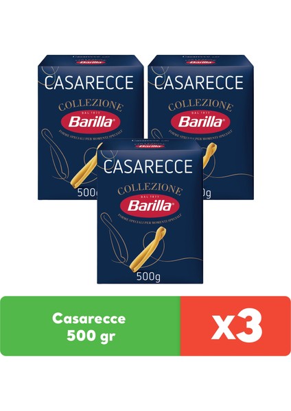 Casarecce 500 gr x 3 Adet