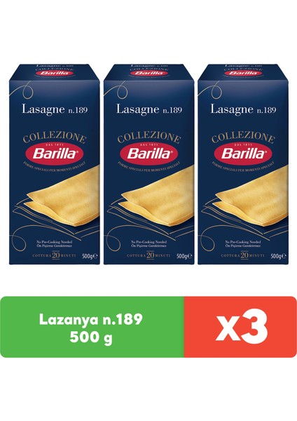 Lazanya 500 gr x 3 Adet