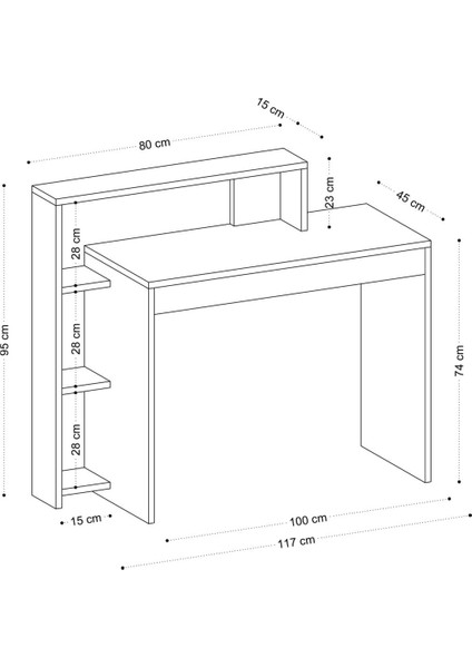Trella Çalışma Masası Dec0084 fırsatları