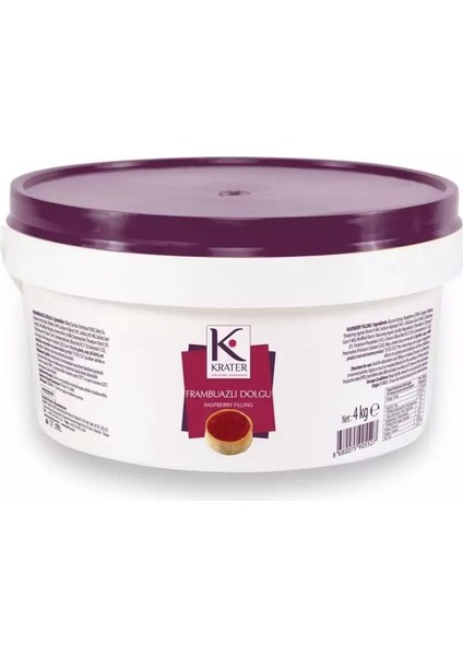 Frambuaz (Parçacıklı) Dolgu 4 kg