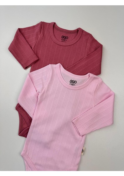 2'li Pamuklu Raporlu Uzun Kol Basic Bebek Body modelleri