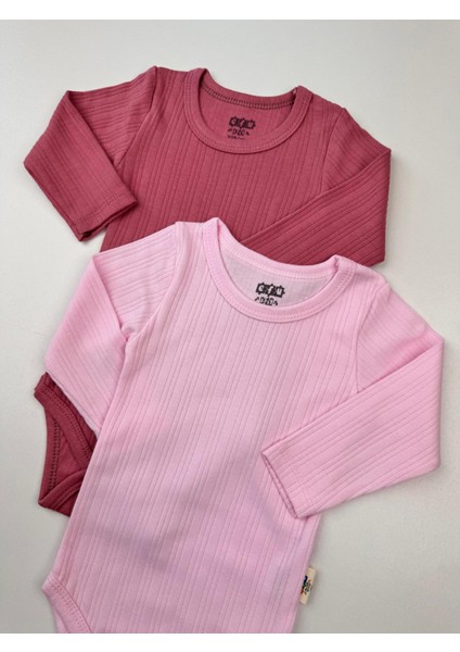 2'li Pamuklu Raporlu Uzun Kol Basic Bebek Body indirimleri