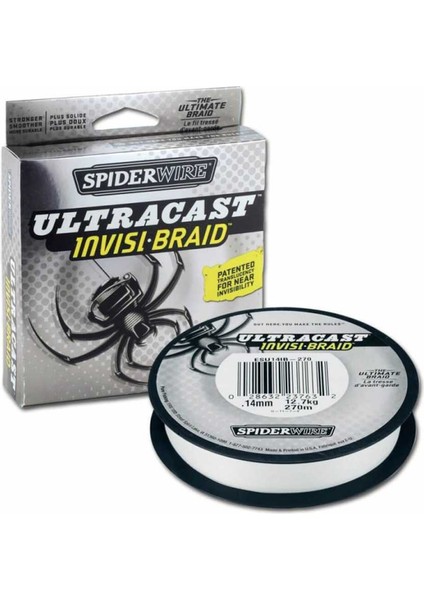 Spiderwire Ultracast Invisi Braid Ip Misina BEYAZ-0.30MM - 270MT - 30.6kg