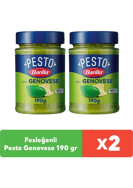 Fesleğenli/ Pesto Genovese 190 gr x 2 Adet
