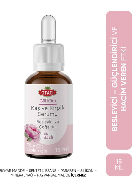 Kaş Ve Kirpik Serumu Gül Kürü 15 ml