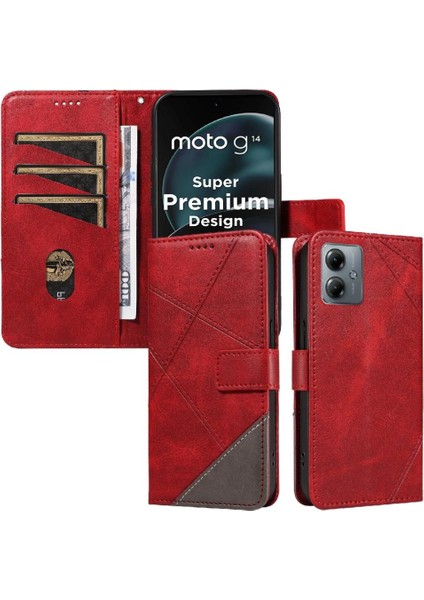 Elmas Dikiş ve Kart Yuvası ile Motorola Moto G14 4g Için Flip Case (Yurt Dışından) indirimleri