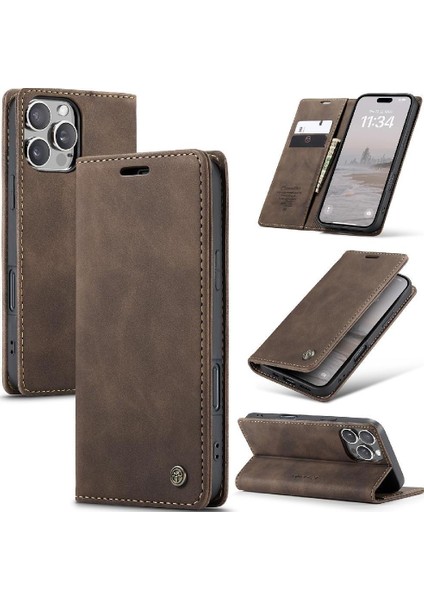 IPhone 16 Için Flip Case Artı Manyetik Kapatma Darbeye Vaka Kart Yuvası Pu (Yurt Dışından) fiyatları