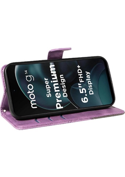 Elmas Dikiş ve Kart Yuvası ile Motorola Moto G14 4g Için Flip Case (Yurt Dışından) fiyatları