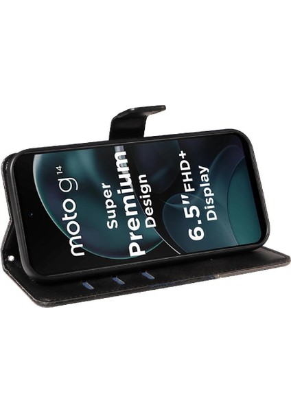 Elmas Dikiş ve Kart Yuvası ile Motorola Moto G14 4g Için Flip Case (Yurt Dışından) fiyatları