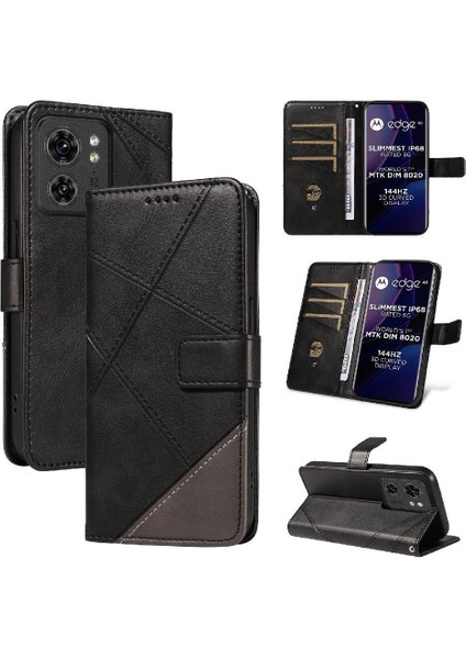 Motorola Kenar 40 5g Deri Telefon Koruma Kılıfı ve Kart Için Flip Case (Yurt Dışından) fırsatları