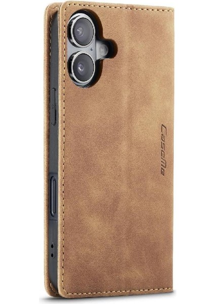IPhone 16 Için Flip Case Artı Manyetik Kapatma Darbeye Vaka Kart Yuvası Pu (Yurt Dışından) indirimleri