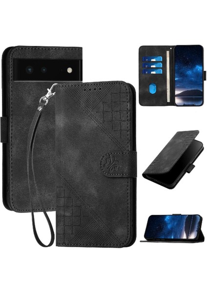 Google Pixel 6 Için Flip Case ve Çıkarılabilir El ile Kredi Kartı Yuvası (Yurt Dışından)