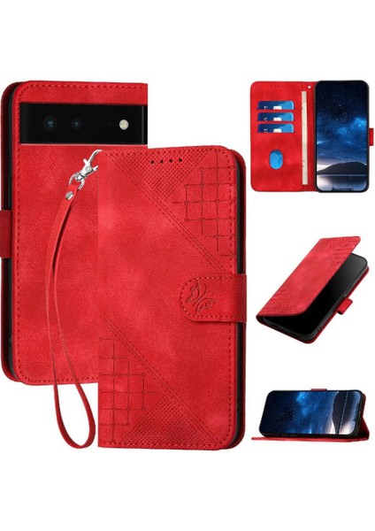 Google Pixel 6 Için Flip Case ve Çıkarılabilir El ile Kredi Kartı Yuvası (Yurt Dışından)
