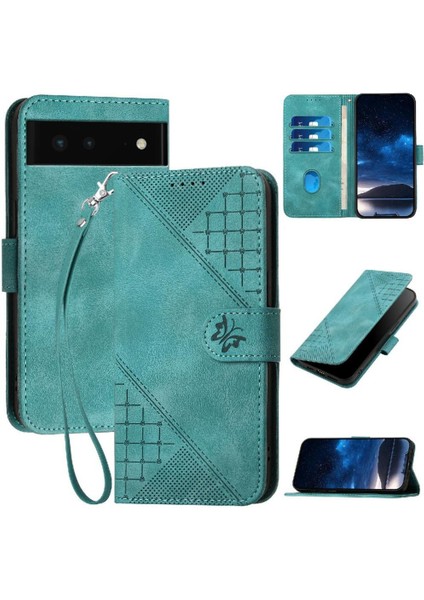 Google Pixel 6 Için Flip Case ve Çıkarılabilir El ile Kredi Kartı Yuvası (Yurt Dışından)