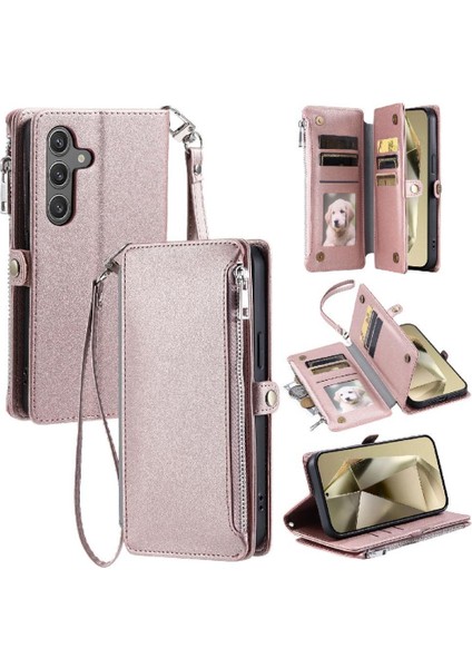 Samsung Galaxy A15 Için Crossbody Durumda 4g/5g 9 Kart Yuvaları Uzun Kordon Yuvası (Yurt Dışından)