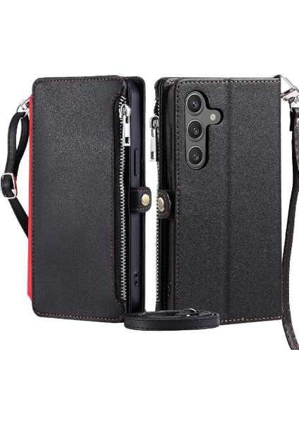 Samsung Galaxy S24 Rfıd Engelleme Için Crossbody Durumda Uzun Kordon Durumda 9 (Yurt Dışından)