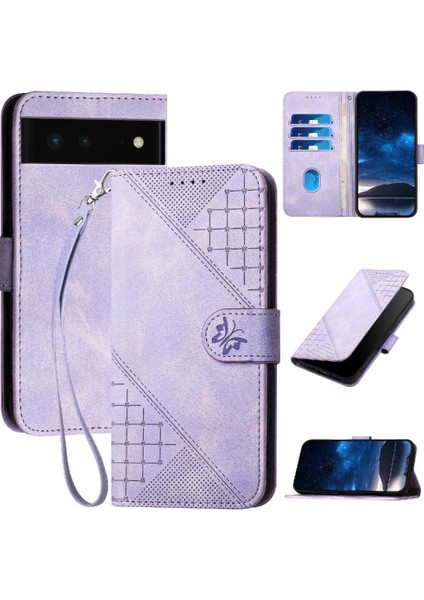Google Pixel 6 Için Flip Case ve Çıkarılabilir El ile Kredi Kartı Yuvası (Yurt Dışından)