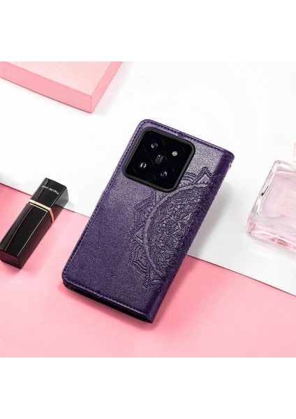 Xiaomi 14T Pro Için Flip Case Zarif Desen Kapak Çevirin Deri Kılıf (Yurt Dışından) fiyatları