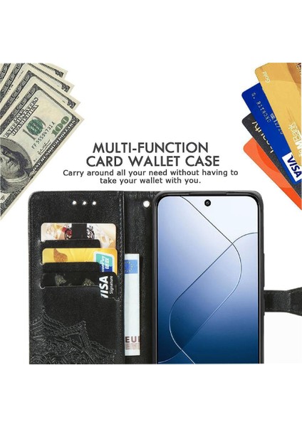 Xiaomi 14T Deri Kılıf Için Flip Case Zarif Desen Basit Iş (Yurt Dışından) fiyatları