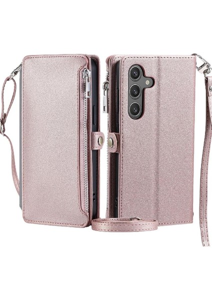 Samsung Galaxy A34 5g 9 Kart Yuvaları Için Crossbody Durumda Cüzdan Fermuar (Yurt Dışından)
