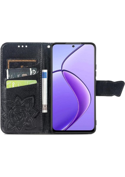 Realme 13 Pro Çok Renkli Kanat Cüzdan Iş Kelebek Için Kılıf (Yurt Dışından)