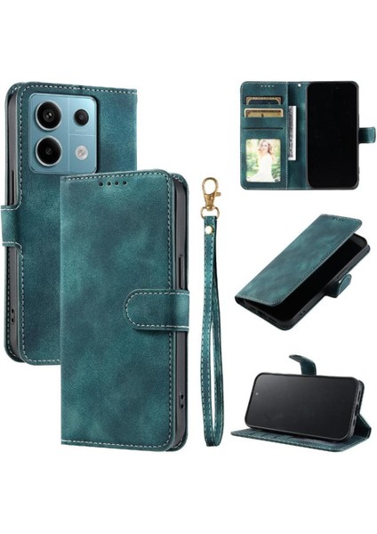 Xiaomi Redmi Not Için Flip Case 13 Pro 5g Kickstand Bilek Kayışı Cüzdan Pu (Yurt Dışından) fırsatları