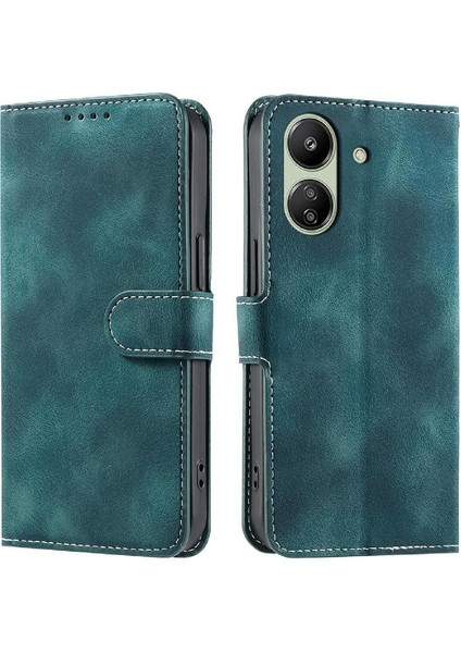 Xiaomi Poco C65 Bilek Kayışı Manyetik Cüzdan Kart Yuvaları Pu Için Flip Case (Yurt Dışından) fırsatları