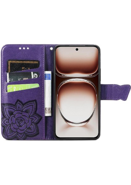 Oppo A3 Pro Cüzdan Iş Kelebek Kanat Çok Renkli Için Kılıf (Yurt Dışından)