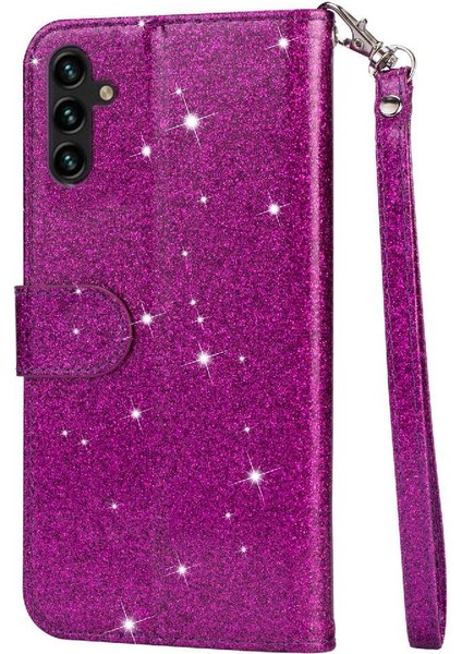 Samsung Galaxy A13 Için Fermuarlı Cebi Durumda 5g/4g Manyetik Kapatma Glitter (Yurt Dışından) modelleri