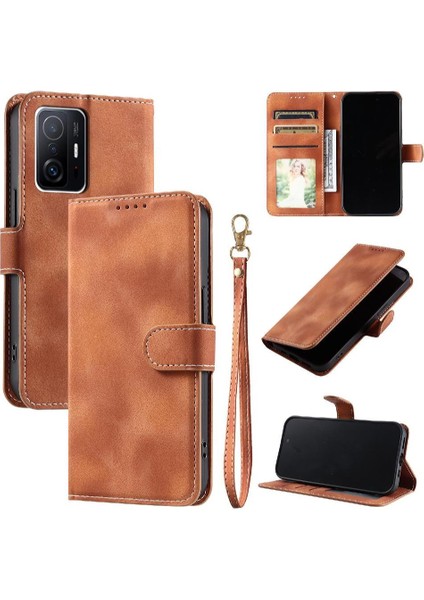 Xiaomi 11T/11T Pro Manyetik Kickstand Pu Deri Cüzdan Kart Için Flip Case (Yurt Dışından) fırsatları