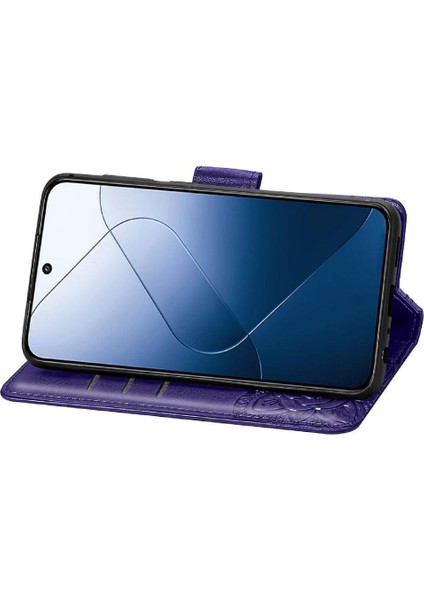 Xiaomi 14T Kelebek Kanat Çok Renkli Cüzdan Iş Için Kılıf (Yurt Dışından) fırsatları