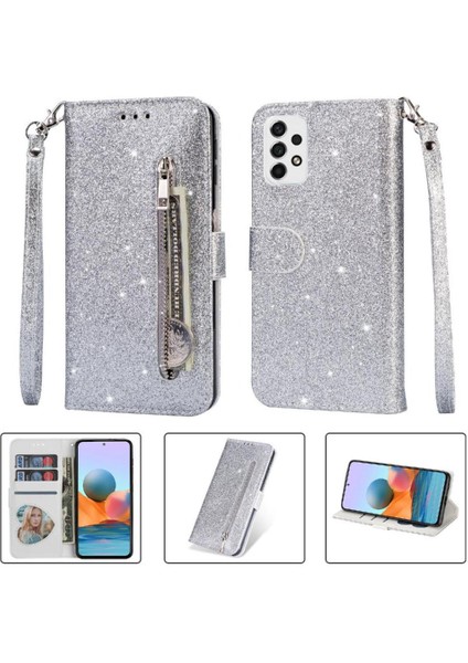 Samsung Galaxy Için Fermuarlı Cebi Durumda A53 5g Manyetik Kapatma Kartı Bilek (Yurt Dışından)